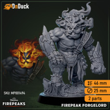 Buy  Firepeak Forgelord . DnDuck Miniatures Store. 3D figures of characters, elves, monsters, bestiaries, landscape, dragons figures and accessories for role-playing games
