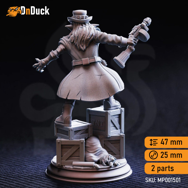 Buy 3d miniature Goblin Fighter / Artificer Brains – Manic Goblin Gangster. DnDuck Miniatures Store. 3D figures of characters, elves, monsters, bestiaries, landscape, dragons figures and accessories for role-playing games
