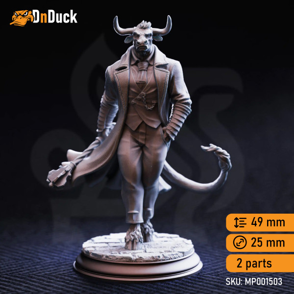 Buy 3d miniature Beastfolk. Barbarian / Fighter. Marchese di Houf – Boss of Nova-Rossa. DnDuck Miniatures Store. 3D figures of characters, elves, monsters, bestiaries, landscape, dragons figures and accessories for role-playing games