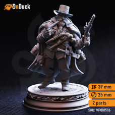 Buy  Torgrik “Tall Hat” – Dwarven Gunslinging Gangster . DnDuck Miniatures Store. 3D figures of characters, elves, monsters, bestiaries, landscape, dragons figures and accessories for role-playing games