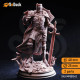 Buy 3d miniature Human Fighter / Paladin Ser Ludwig – Will of Horauthin. DnDuck Miniatures Store. 3D figures of characters, elves, monsters, bestiaries, landscape, dragons figures and accessories for role-playing games