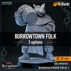 Buy  Burrowtown Folk . DnDuck Miniatures Store. 3D figures of characters, elves, monsters, bestiaries, landscape, dragons figures and accessories for role-playing games