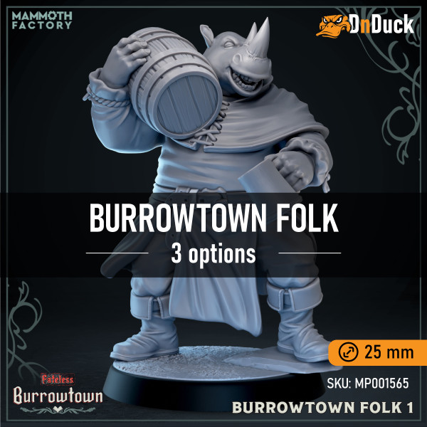 Buy 3d miniature Tabaxi / Beastfolk. NPC. Burrowtown Folk. DnDuck Miniatures Store. 3D figures of characters, elves, monsters, bestiaries, landscape, dragons figures and accessories for role-playing games