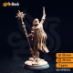 Buy 3d miniature Elf Cleric / Sorcerer Ilisyia of the Tower Dunes – Desert Priestess. DnDuck Miniatures Store. 3D figures of characters, elves, monsters, bestiaries, landscape, dragons figures and accessories for role-playing games