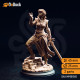 Buy 3d miniature Elf Fighter / Sorcerer / Warlock. Karisia of Timberly – Half-Elf Hexblade. DnDuck Miniatures Store. 3D figures of characters, elves, monsters, bestiaries, landscape, dragons figures and accessories for role-playing games