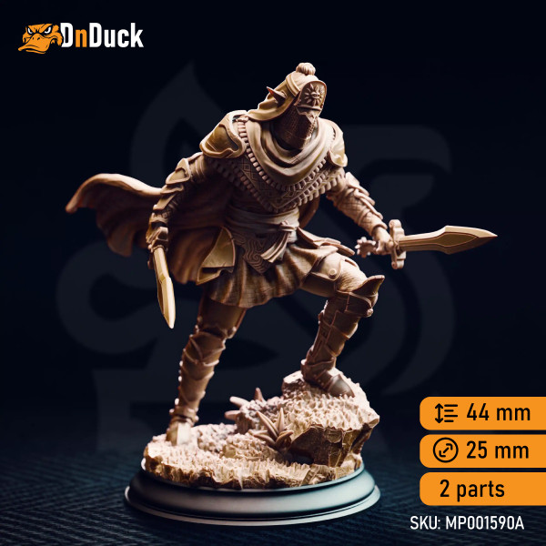 Buy 3d miniature Elf Fighter / Rogue / Warlock Seroca’s Devout – Dark Cultist Warriors. DnDuck Miniatures Store. 3D figures of characters, elves, monsters, bestiaries, landscape, dragons figures and accessories for role-playing games