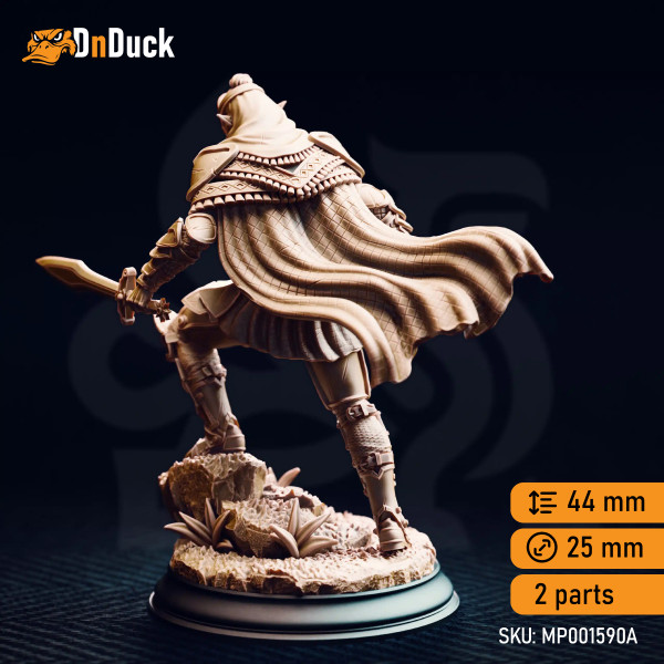 Buy 3d miniature Elf Fighter / Rogue / Warlock Seroca’s Devout – Dark Cultist Warriors. DnDuck Miniatures Store. 3D figures of characters, elves, monsters, bestiaries, landscape, dragons figures and accessories for role-playing games