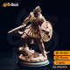 Buy 3d miniature Elf Fighter / Rogue / Warlock Seroca’s Devout – Dark Cultist Warriors. DnDuck Miniatures Store. 3D figures of characters, elves, monsters, bestiaries, landscape, dragons figures and accessories for role-playing games