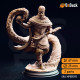 Buy 3d miniature Human Sorcerer / Warlock / Wizard Ahmarai Waqalas – Time Wizard. DnDuck Miniatures Store. 3D figures of characters, elves, monsters, bestiaries, landscape, dragons figures and accessories for role-playing games