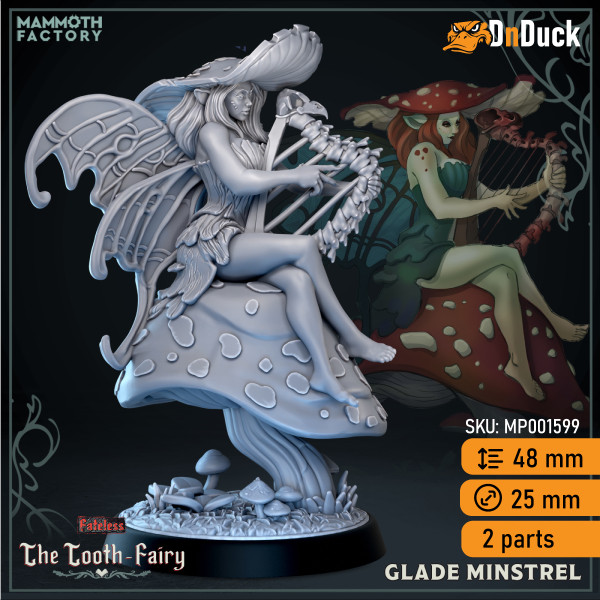 Купити 3d miniature Silva. Bard / Druid. Glade Minstre. Магазин DnDuck. 3D фігурки персонажів, ельфів, чудовиськ, бестіарій, ландшафтні фігурки та аксесуари для рольових ігор