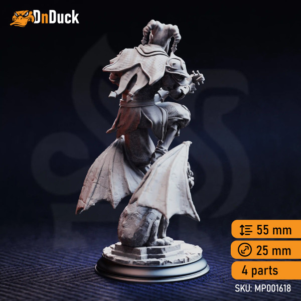 Buy 3d miniature Human. Bard. The Travelling Jack – Reborn Trickster Devil. DnDuck Miniatures Store. 3D figures of characters, elves, monsters, bestiaries, landscape, dragons figures and accessories for role-playing games