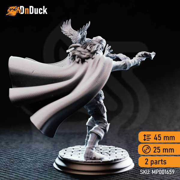 Купити 3d miniature Human. Ranger / Fighter. Crow Eyes – Blind Gunslinger. Магазин DnDuck. 3D фігурки персонажів, ельфів, чудовиськ, бестіарій, ландшафтні фігурки та аксесуари для рольових ігор