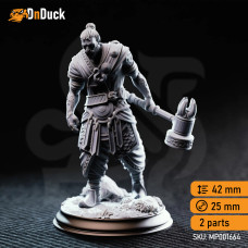 Buy  Sindan the Southern Hammer . DnDuck Miniatures Store. 3D figures of characters, elves, monsters, bestiaries, landscape, dragons figures and accessories for role-playing games