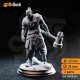 Buy 3d miniature Human. Barbarian / Fighter / Paladin. Sindan the Southern Hammer. DnDuck Miniatures Store. 3D figures of characters, elves, monsters, bestiaries, landscape, dragons figures and accessories for role-playing games