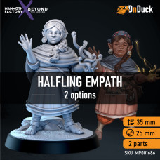Buy  Halfling Empath . DnDuck Miniatures Store. 3D figures of characters, elves, monsters, bestiaries, landscape, dragons figures and accessories for role-playing games