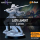Buy 3d miniature Elf. Fighter / Paladin. Lady Lament. DnDuck Miniatures Store. 3D figures of characters, elves, monsters, bestiaries, landscape, dragons figures and accessories for role-playing games