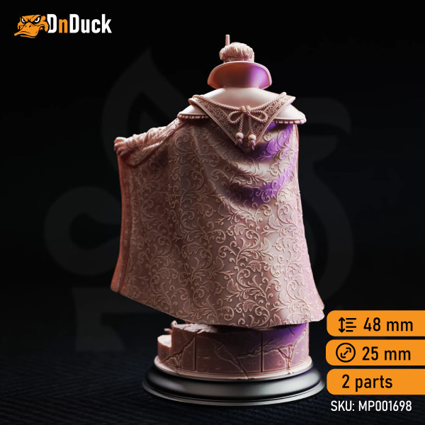 Buy 3d miniature Human. Wizard. Luther Fleck – Professor of Alchemy. DnDuck Miniatures Store. 3D figures of characters, elves, monsters, bestiaries, landscape, dragons figures and accessories for role-playing games