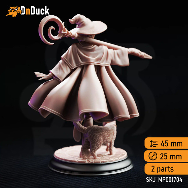 Buy 3d miniature Human. Sorcerer / Wizard / Warlock. Lady Elara – Head of Studies. DnDuck Miniatures Store. 3D figures of characters, elves, monsters, bestiaries, landscape, dragons figures and accessories for role-playing games