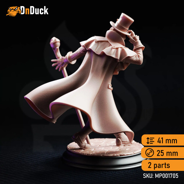 Buy 3d miniature Human. Sorcerer / Warlock / Bard. Cobalt Fairfax – Professor of Transmutation. DnDuck Miniatures Store. 3D figures of characters, elves, monsters, bestiaries, landscape, dragons figures and accessories for role-playing games