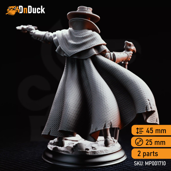 Buy 3d miniature Human. Ranger / Fighter / Cleric. Doktor Jakobson – Deranged Plague Doctor. DnDuck Miniatures Store. 3D figures of characters, elves, monsters, bestiaries, landscape, dragons figures and accessories for role-playing games