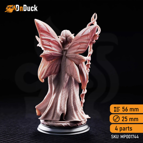 Buy 3d miniature Fairy. Druid, Sorcerer. Feena – Fairy Godmother. DnDuck Miniatures Store. 3D figures of characters, elves, monsters, bestiaries, landscape, dragons figures and accessories for role-playing games