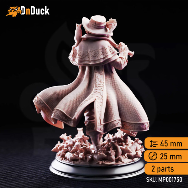 Buy 3d miniature Human. Bard. Hamelin Pansworth – The Pied Piper. DnDuck Miniatures Store. 3D figures of characters, elves, monsters, bestiaries, landscape, dragons figures and accessories for role-playing games