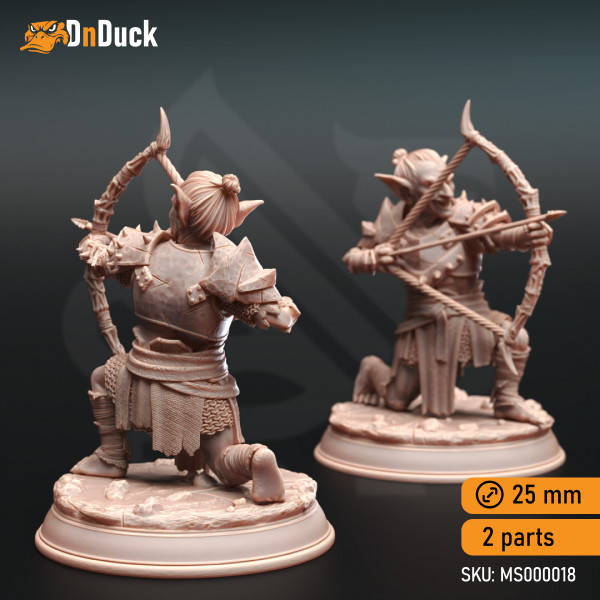 Buy 3d miniature Goblin. Urkadu Goblins, Goblin Bandits. DnDuck Miniatures Store. 3D figures of characters, elves, monsters, bestiaries, landscape, dragons figures and accessories for role-playing games
