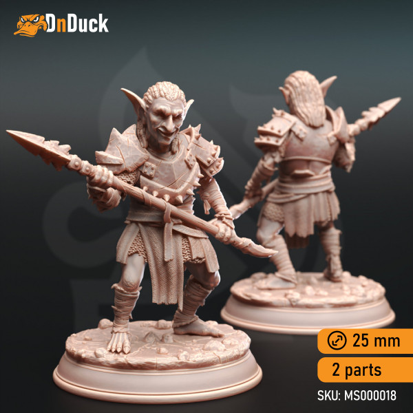 Buy 3d miniature Goblin. Urkadu Goblins, Goblin Bandits. DnDuck Miniatures Store. 3D figures of characters, elves, monsters, bestiaries, landscape, dragons figures and accessories for role-playing games
