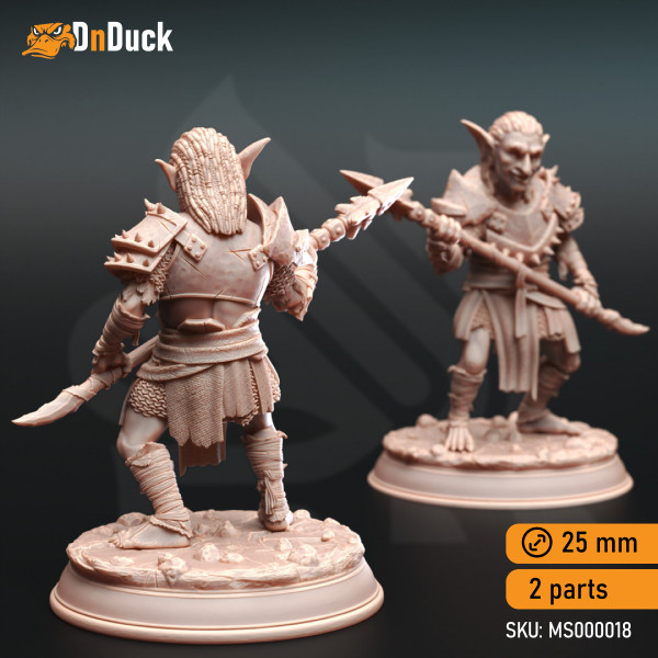 Buy 3d miniature Goblin. Urkadu Goblins, Goblin Bandits. DnDuck Miniatures Store. 3D figures of characters, elves, monsters, bestiaries, landscape, dragons figures and accessories for role-playing games