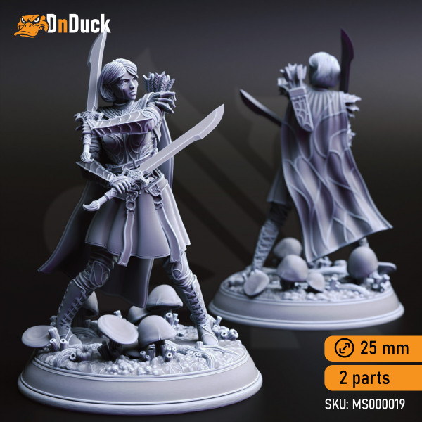 Buy 3d miniature Humanoid / Elf / Drow. Irinax's Chosen, Drow Soldiers. DnDuck Miniatures Store. 3D figures of characters, elves, monsters, bestiaries, landscape, dragons figures and accessories for role-playing games