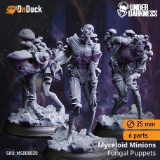 Buy  Myceloid Minions, Fungal Zombies . DnDuck Miniatures Store. 3D figures of characters, elves, monsters, bestiaries, landscape, dragons figures and accessories for role-playing games