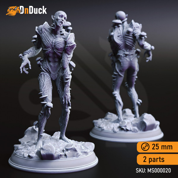Buy 3d miniature Undead. Myceloid Minions, Fungal Zombies. DnDuck Miniatures Store. 3D figures of characters, elves, monsters, bestiaries, landscape, dragons figures and accessories for role-playing games