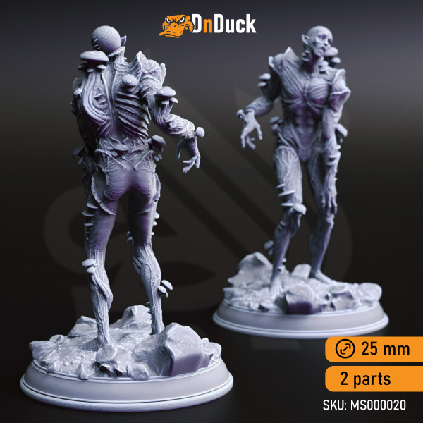 Buy 3d miniature Undead. Myceloid Minions, Fungal Zombies. DnDuck Miniatures Store. 3D figures of characters, elves, monsters, bestiaries, landscape, dragons figures and accessories for role-playing games