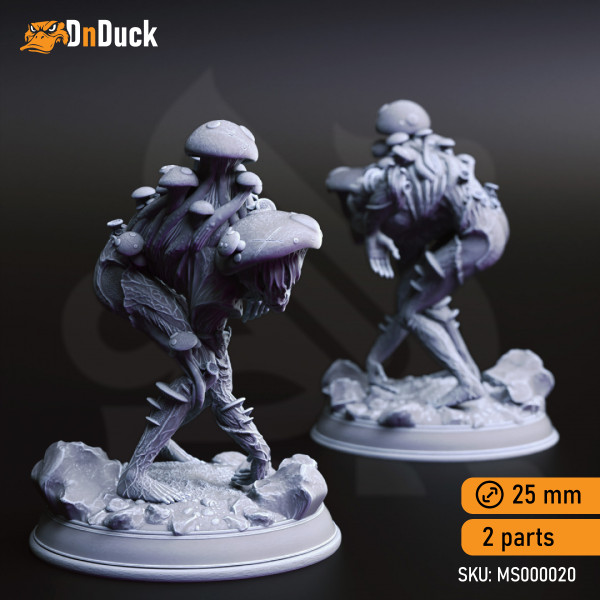 Buy 3d miniature Undead. Myceloid Minions, Fungal Zombies. DnDuck Miniatures Store. 3D figures of characters, elves, monsters, bestiaries, landscape, dragons figures and accessories for role-playing games