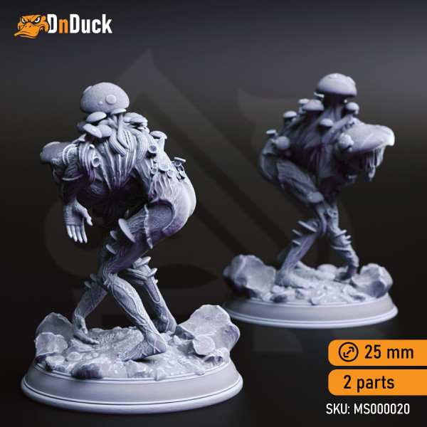 Buy 3d miniature Undead. Myceloid Minions, Fungal Zombies. DnDuck Miniatures Store. 3D figures of characters, elves, monsters, bestiaries, landscape, dragons figures and accessories for role-playing games
