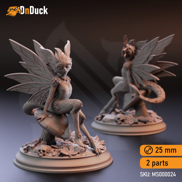 Buy 3d miniature Fairy / Pixie. Syldi, Feral Faeries (x3). DnDuck Miniatures Store. 3D figures of characters, elves, monsters, bestiaries, landscape, dragons figures and accessories for role-playing games
