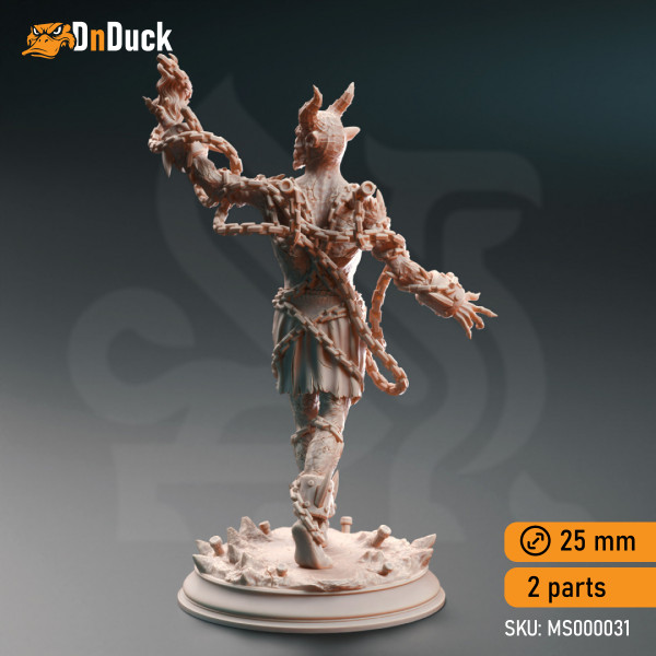 Buy 3d miniature Fiend / Demon. Chain Devils of the Nosmeni. DnDuck Miniatures Store. 3D figures of characters, elves, monsters, bestiaries, landscape, dragons figures and accessories for role-playing games