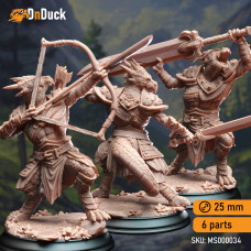 Buy  Green Kobolds of Midorius . DnDuck Miniatures Store. 3D figures of characters, elves, monsters, bestiaries, landscape, dragons figures and accessories for role-playing games