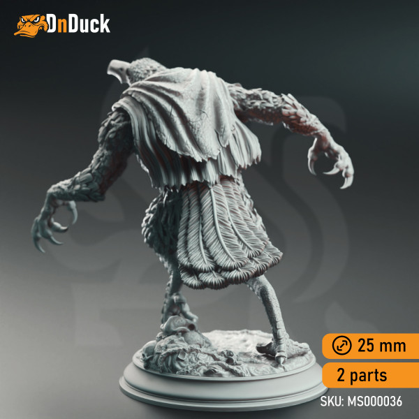 Buy 3d miniature Monster. Corvid Abominations, Eldritch Ravenous Crows. DnDuck Miniatures Store. 3D figures of characters, elves, monsters, bestiaries, landscape, dragons figures and accessories for role-playing games