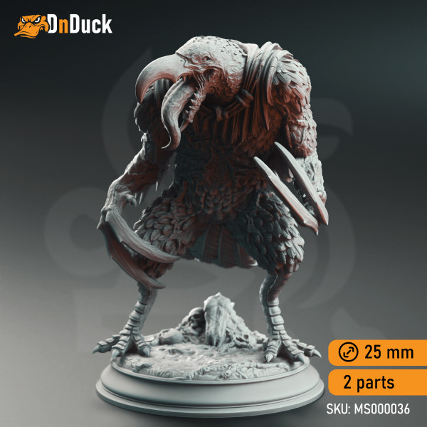 Buy 3d miniature Monster. Corvid Abominations, Eldritch Ravenous Crows. DnDuck Miniatures Store. 3D figures of characters, elves, monsters, bestiaries, landscape, dragons figures and accessories for role-playing games