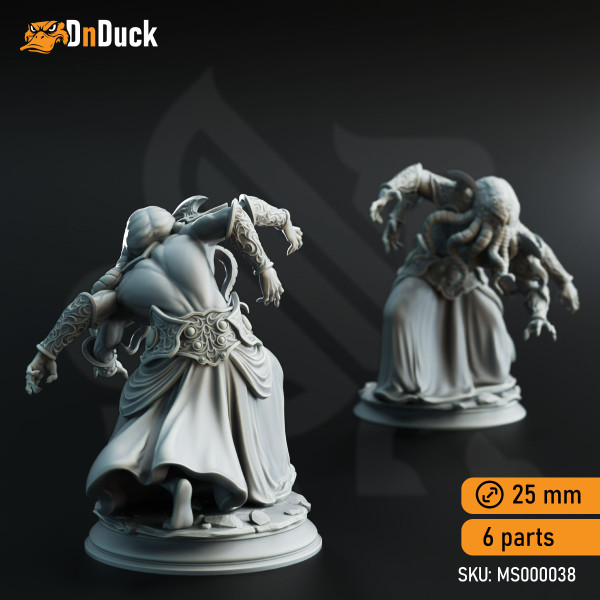 Buy 3d miniature Illithid. Ascended Flayers of Hendrak. DnDuck Miniatures Store. 3D figures of characters, elves, monsters, bestiaries, landscape, dragons figures and accessories for role-playing games