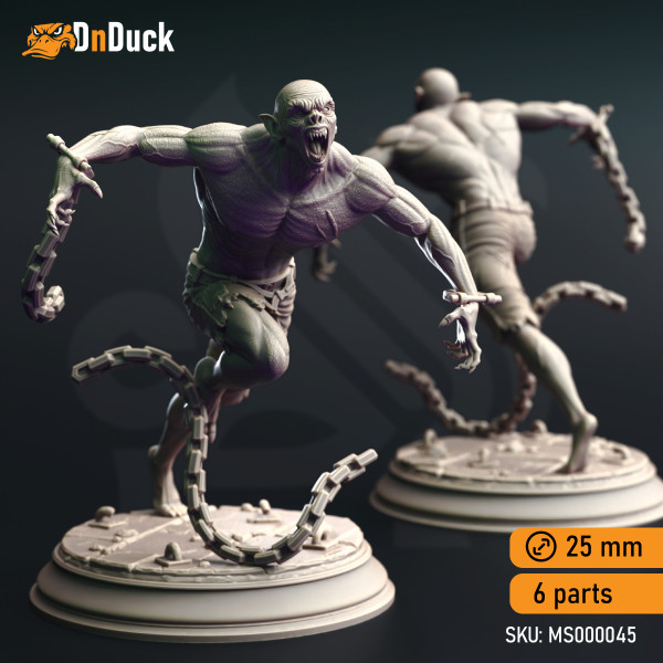 Buy 3d miniature Monster / Dhampir. Vampire Thralls of the Coven. DnDuck Miniatures Store. 3D figures of characters, elves, monsters, bestiaries, landscape, dragons figures and accessories for role-playing games