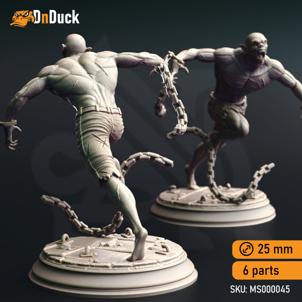 Buy 3d miniature Monster / Dhampir. Vampire Thralls of the Coven. DnDuck Miniatures Store. 3D figures of characters, elves, monsters, bestiaries, landscape, dragons figures and accessories for role-playing games