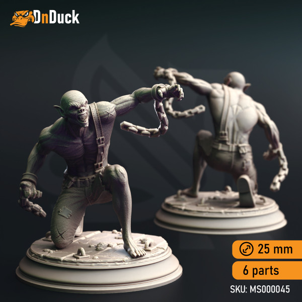 Buy 3d miniature Monster / Dhampir. Vampire Thralls of the Coven. DnDuck Miniatures Store. 3D figures of characters, elves, monsters, bestiaries, landscape, dragons figures and accessories for role-playing games