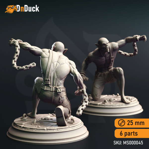 Buy 3d miniature Monster / Dhampir. Vampire Thralls of the Coven. DnDuck Miniatures Store. 3D figures of characters, elves, monsters, bestiaries, landscape, dragons figures and accessories for role-playing games