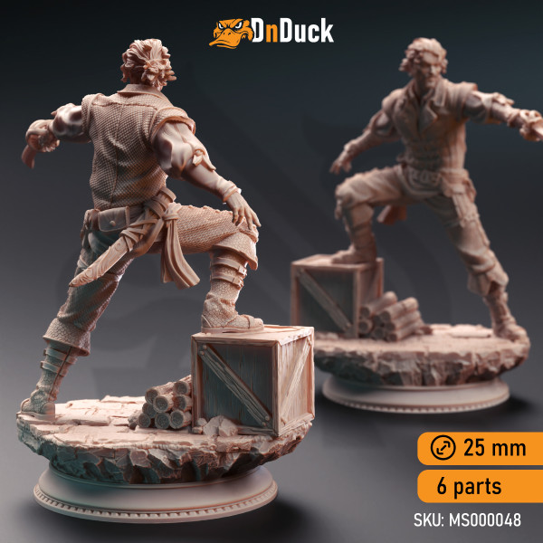 Buy 3d miniature Humanoid. Bandit Swashbuckler Thugs - Rossa Cartel Enforcers. DnDuck Miniatures Store. 3D figures of characters, elves, monsters, bestiaries, landscape, dragons figures and accessories for role-playing games
