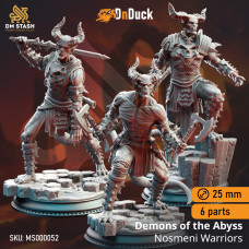 Buy  Devil Warriors of the Hells - Nosmeni Warriors . DnDuck Miniatures Store. 3D figures of characters, elves, monsters, bestiaries, landscape, dragons figures and accessories for role-playing games