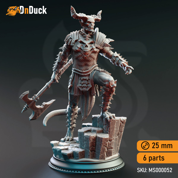 Buy 3d miniature Fiend / Demon. Devil Warriors of the Hells - Nosmeni Warriors. DnDuck Miniatures Store. 3D figures of characters, elves, monsters, bestiaries, landscape, dragons figures and accessories for role-playing games