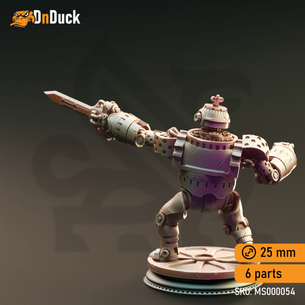 Buy 3d miniature Construct. Clockwork Simulacrums - Minor Venators. DnDuck Miniatures Store. 3D figures of characters, elves, monsters, bestiaries, landscape, dragons figures and accessories for role-playing games