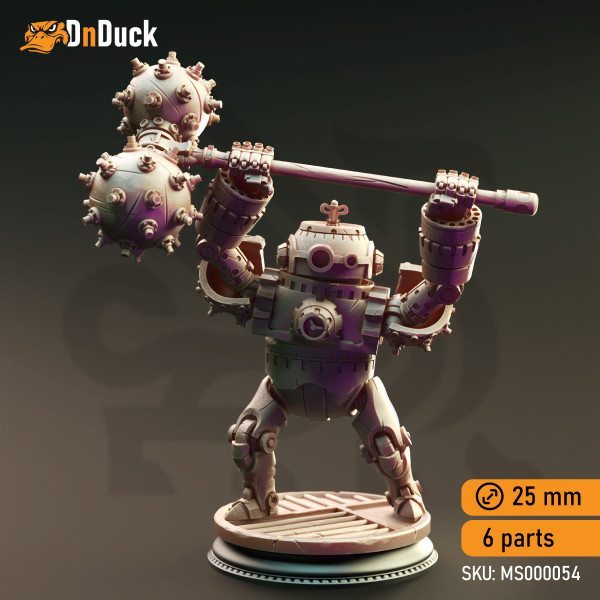Buy 3d miniature Construct. Clockwork Simulacrums - Minor Venators. DnDuck Miniatures Store. 3D figures of characters, elves, monsters, bestiaries, landscape, dragons figures and accessories for role-playing games